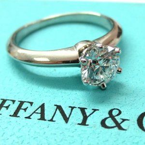 Platinum GIA Round Diamond Solitaire Engagement